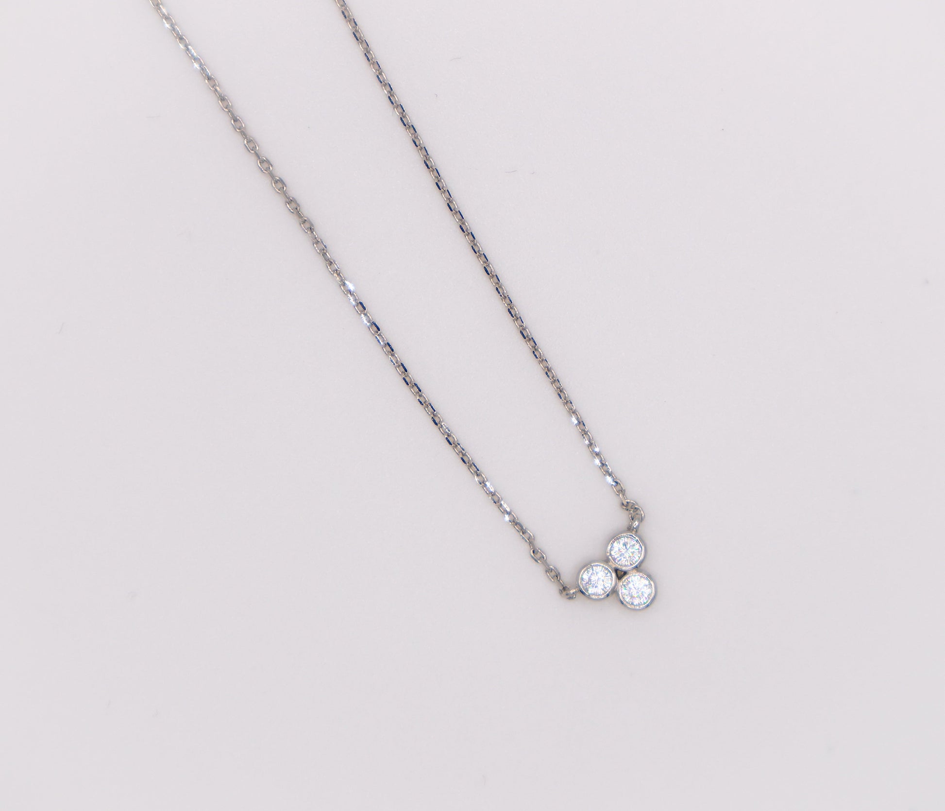 Trinity Diamond Sparkle Necklace-0