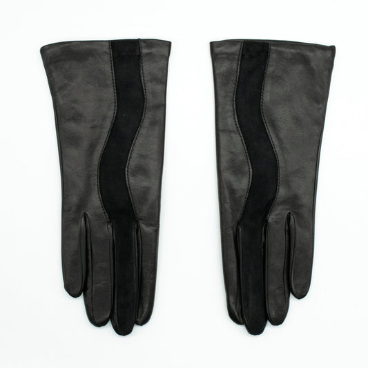 NAPPA LEATHER GLOVE WITH SUEDE INSERT-0