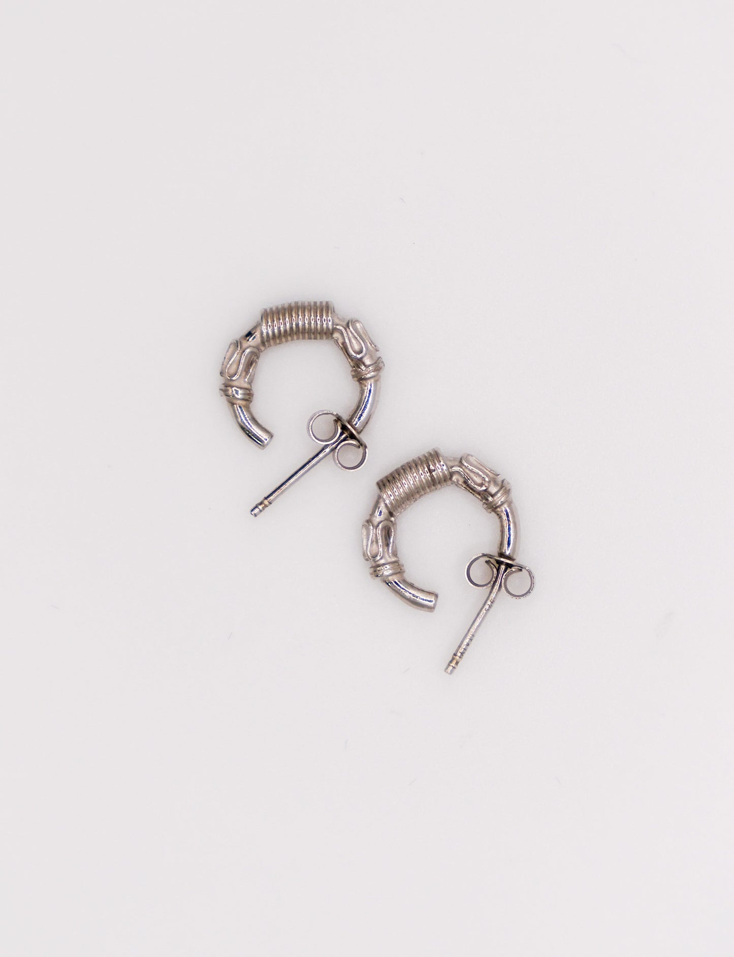 Italian Sterling Silver Petite Hoop Earrings-2