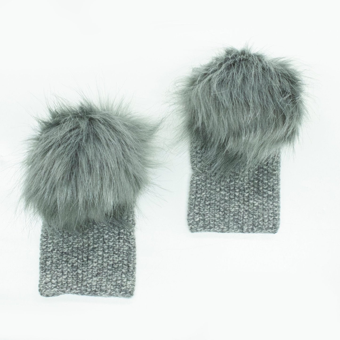 CASHMERE TWEED FINGERLESS WITH POM-3