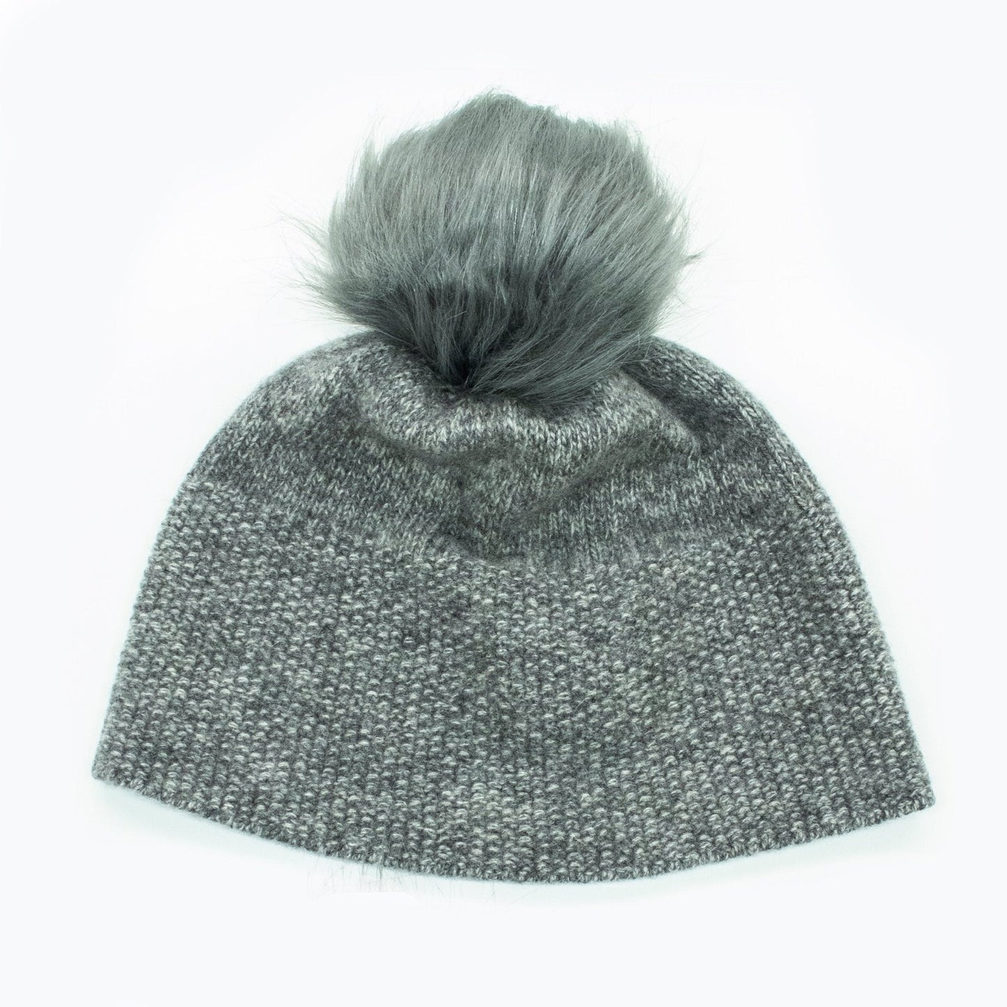 CASHMERE TWEED HAT WITH POM POM-4