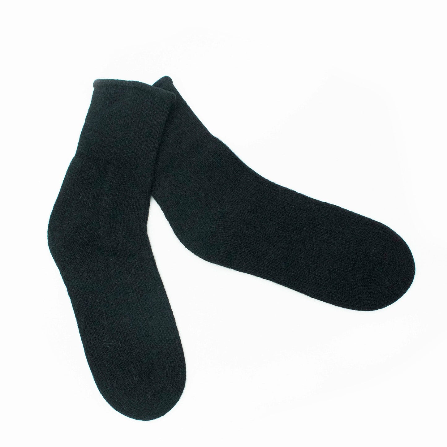 CASHMERE SOCKS WITH ROLLED UP EDGE-1