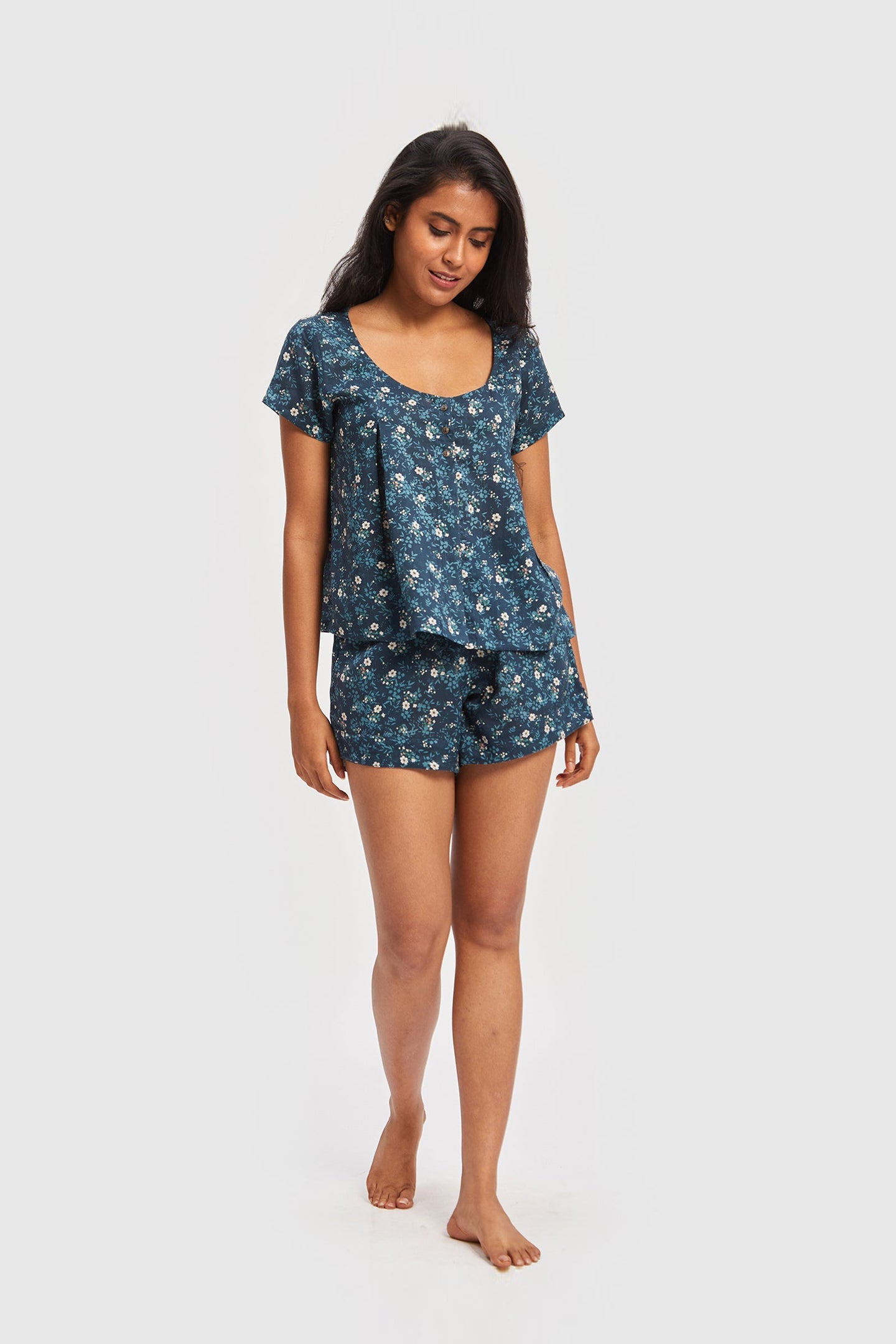 A Dreamy Escape Pajama Shorts Set-0