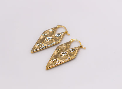 Gold Geometry Glam Earrings-0