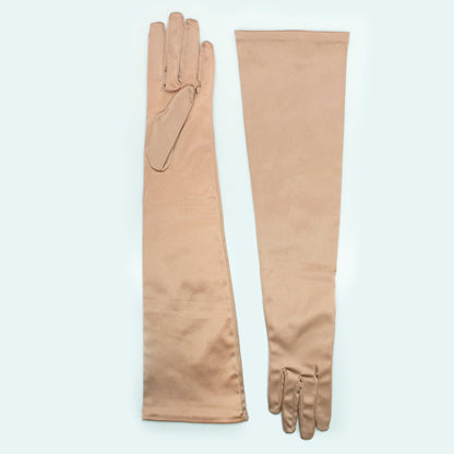 OPERA LENGTH SATIN GLOVES-8