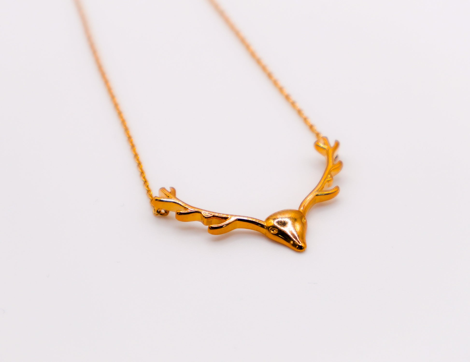 Golden Wilderness Antler Pendant-3