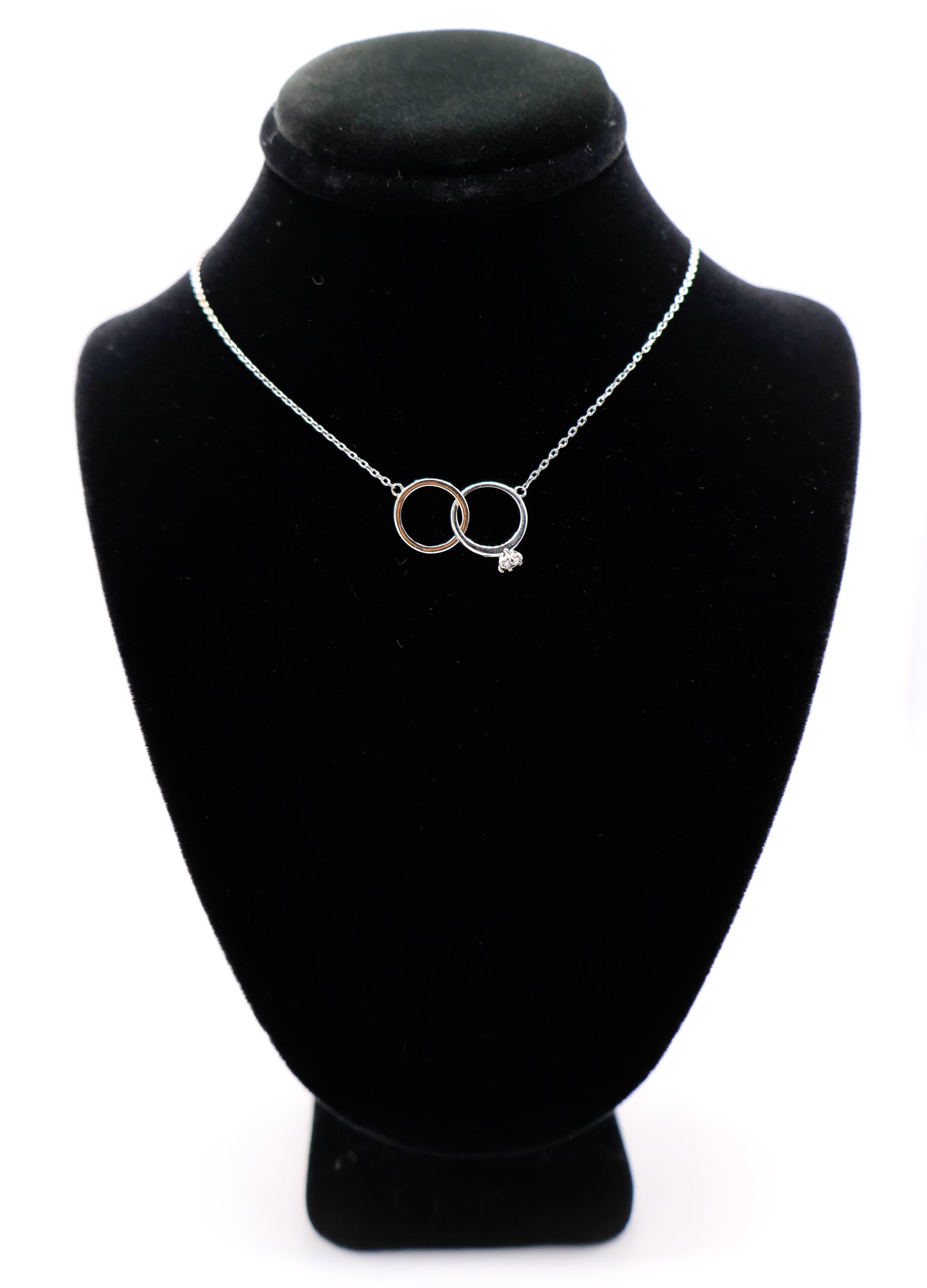 Eternal Embrace White Gold Necklace-2