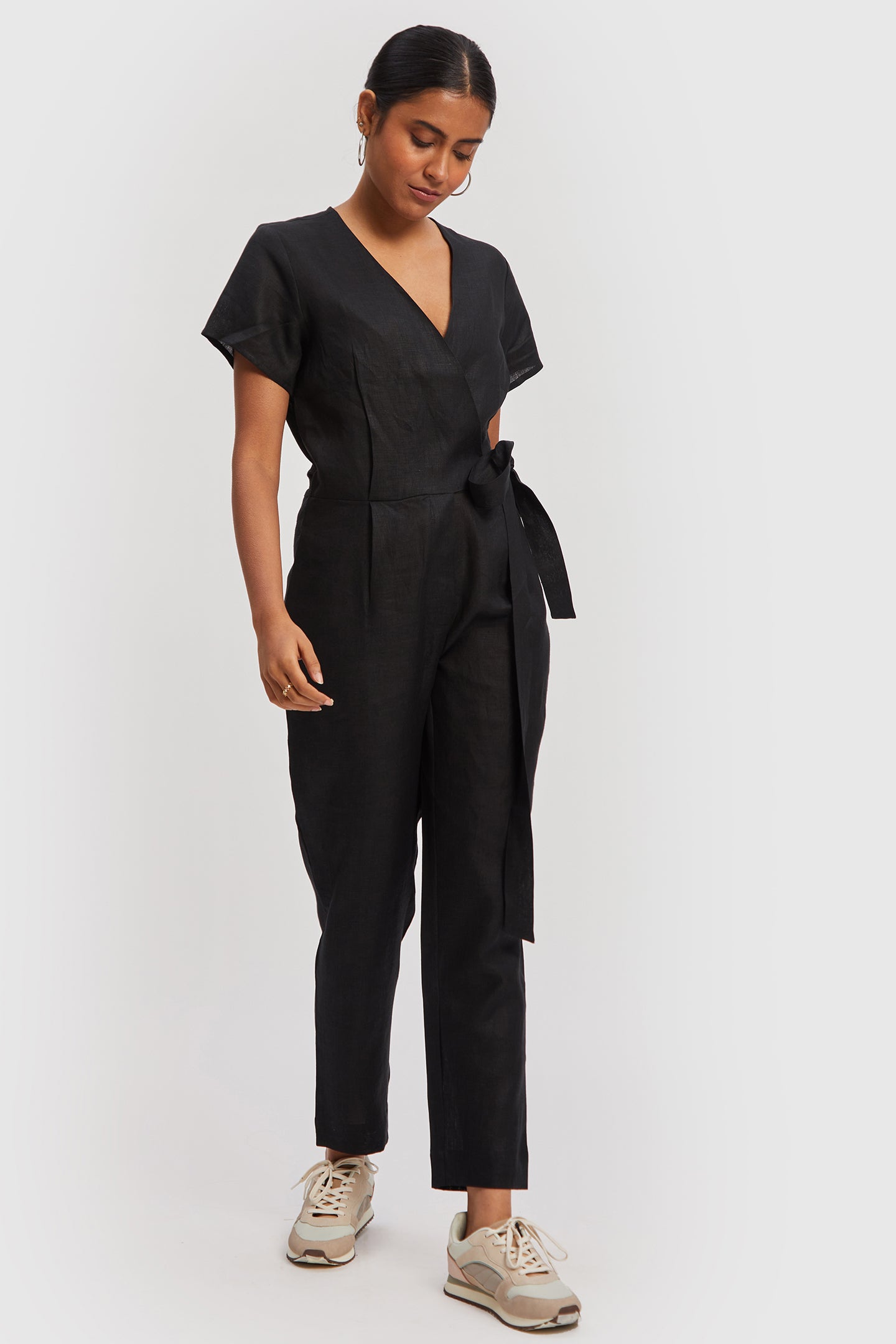 Cropped Wrap Jumpsuit-2