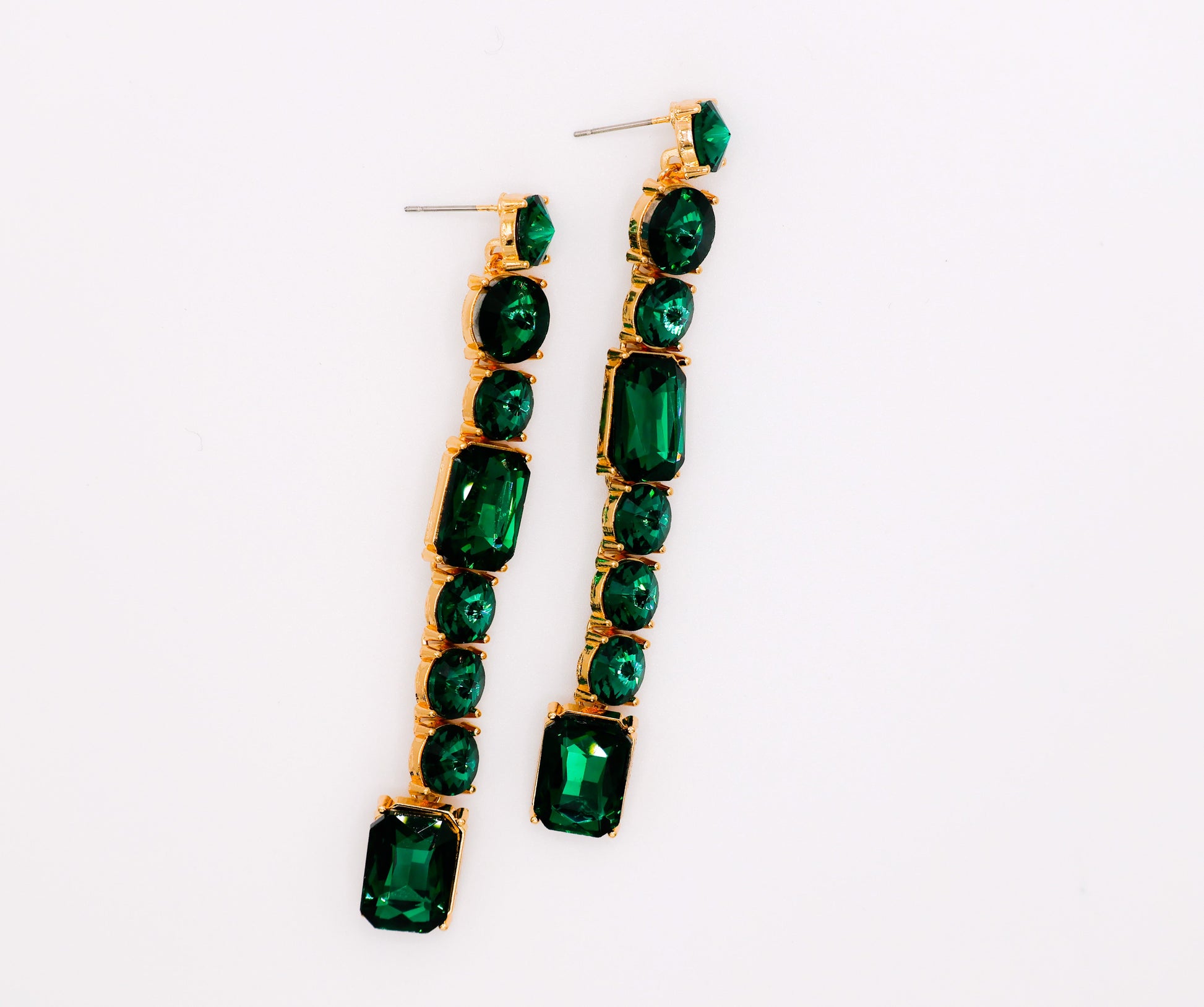 Emerald Cascade Earrings-3