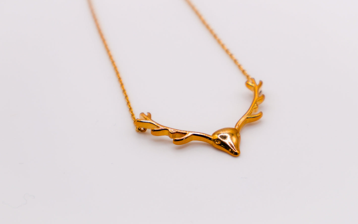 Golden Wilderness Antler Pendant-0