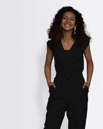 Hemp Noir Jumpsuit-2