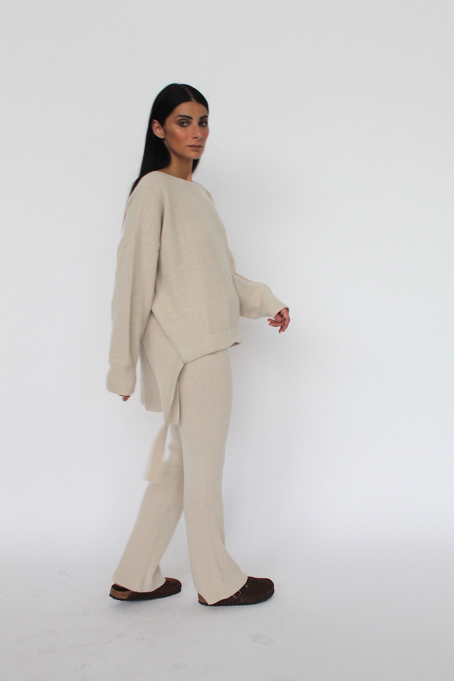 Pantalone in maglia in misto Cashmere - Angela-4