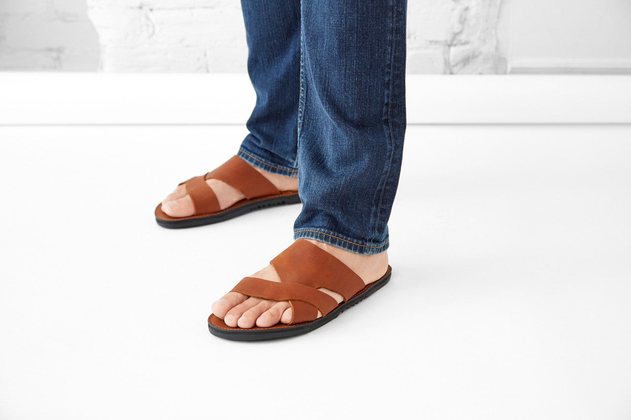 The Mateo Men's Leather Slide Sandal-7