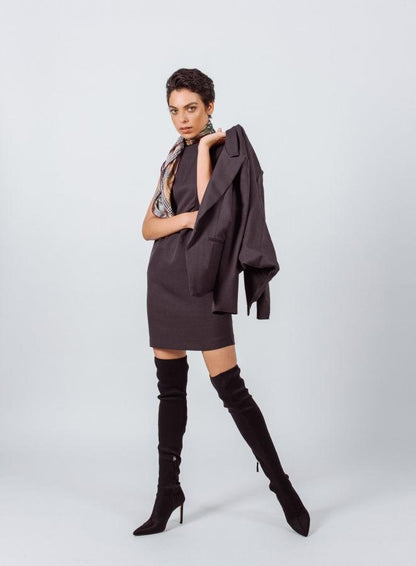 Luxe Wool Mini Dress-1