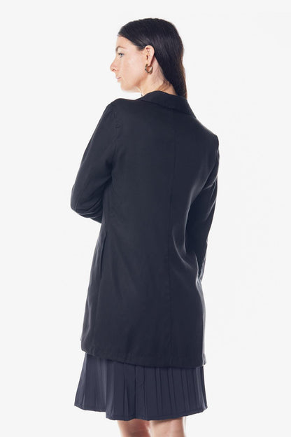 The Grace Long Blazer Dress in Black-3