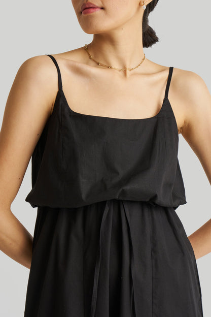 Strappy Maxi Dress in Black-4