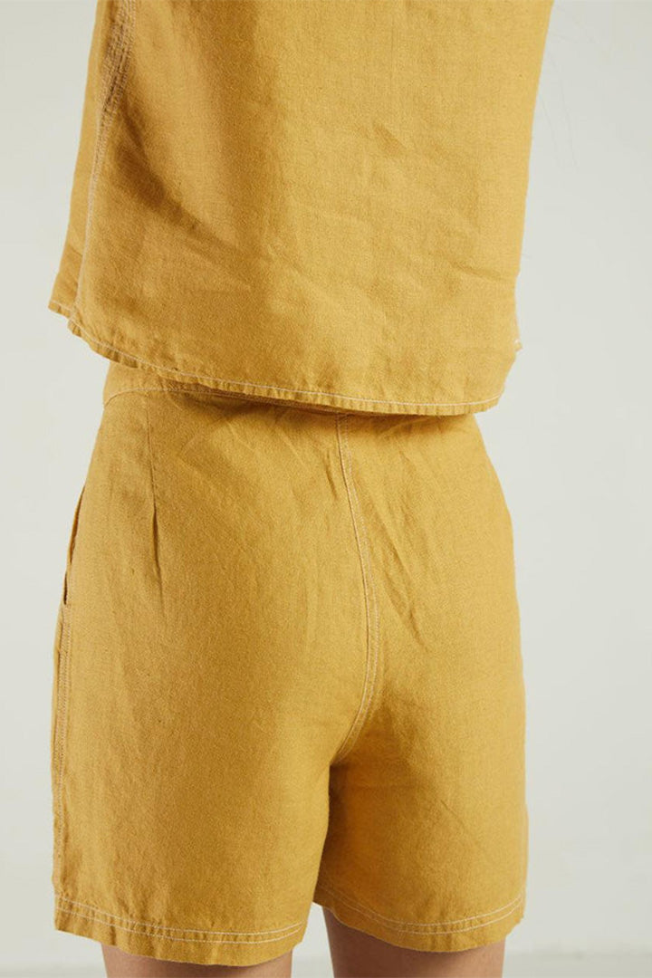 Sunkissed Saltwater Shorts in Mustard-1