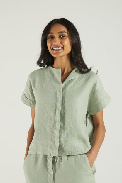 The Daydreams Shirt in Light Olive-0