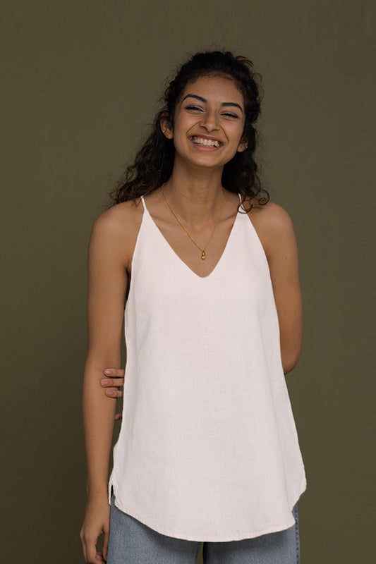 The Endless Sunday Top in White-0