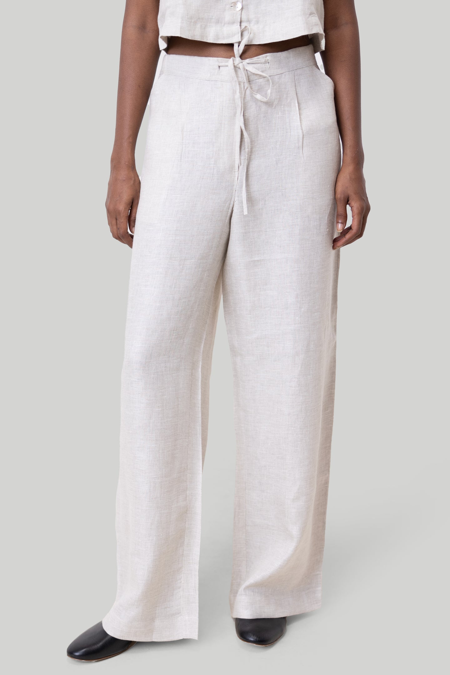 Wide Leg Linen Pants-1