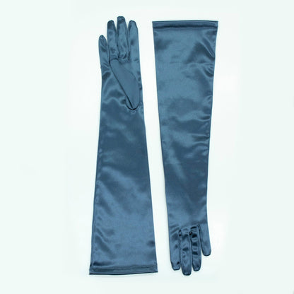 OPERA LENGTH SATIN GLOVES-5