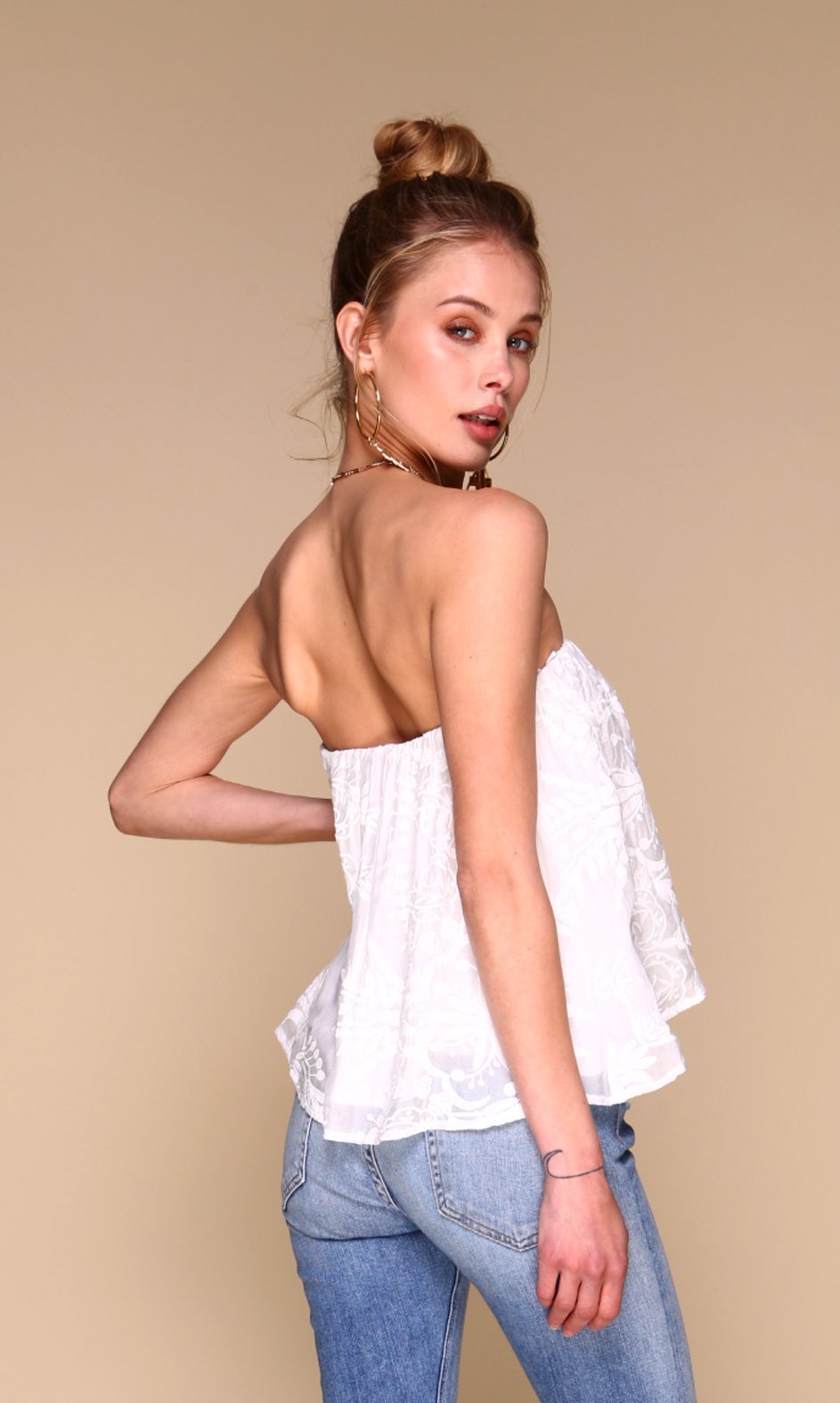 Blossom Top | White Embroidery-2