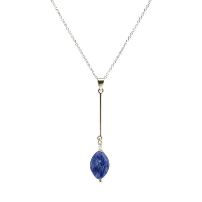 Sodalite Bar Necklace-0