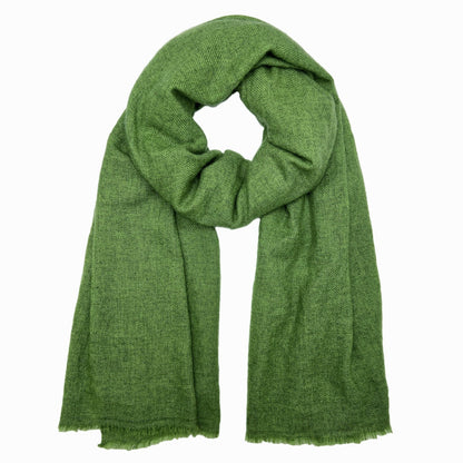 Emerald Handloom Cashmere Scarf-0