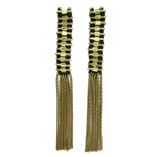 Temple Tassel Earrings-0