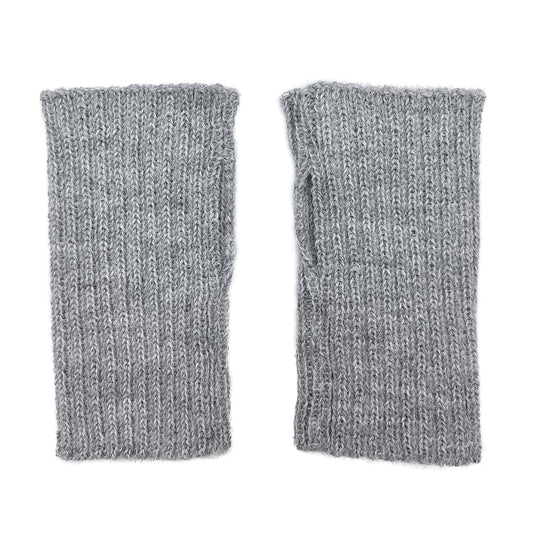 Gray Minimalist Alpaca Gloves-0