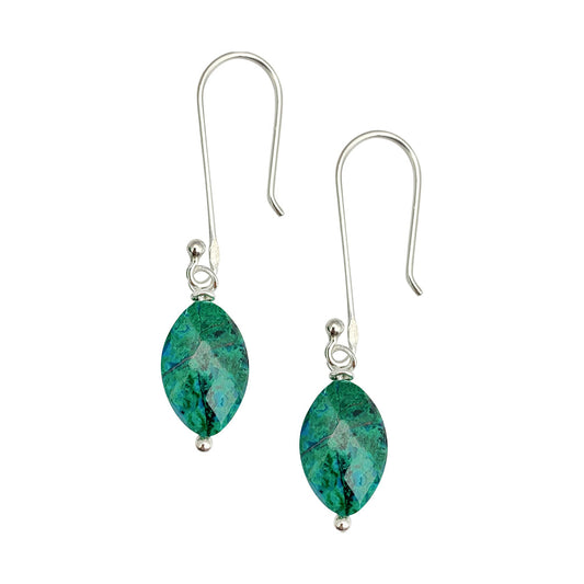 Chrysocolla Drop Earrings-0