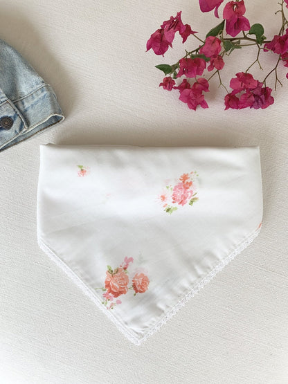 Pink and Orange Floral Face Bandana - The Penelope Bandana-1