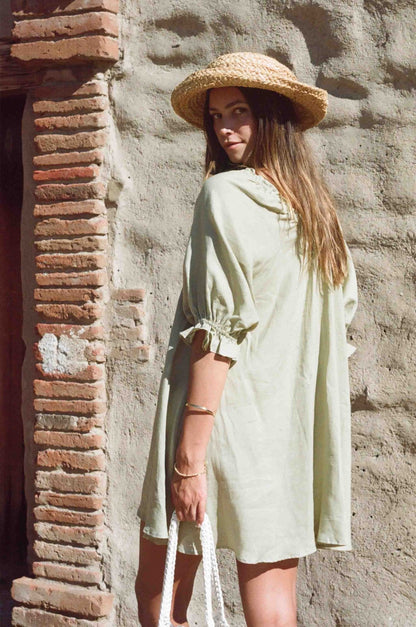 Portofino Dress - Sage Green Dress-1